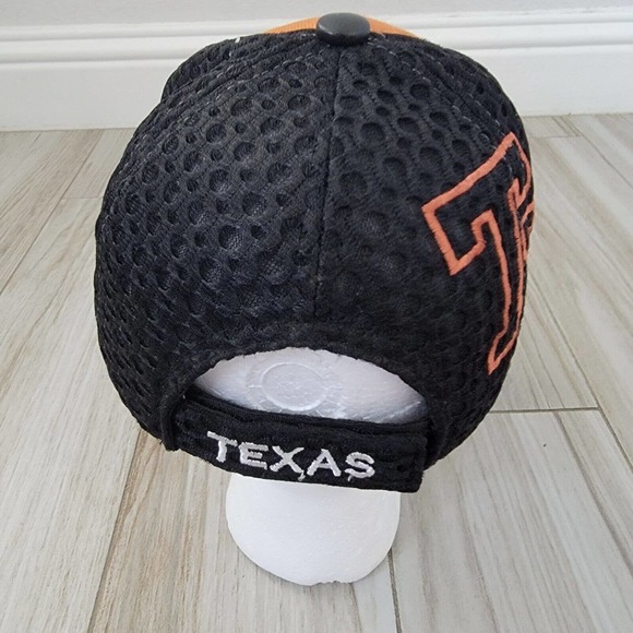 Lot of 2 Texas Longhorns Baseball Cap Hat NCAA Wool Polyester Orange Black - Picture 15 of 16